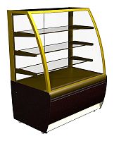 Витрина кондитерская Carboma K70 VV 1,3-1 Standard 9006-9005 (ВХСв - 1,3д Люкс)