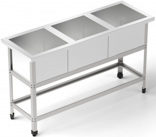 Ванна моечная ВМ-3-1550/530/850-э