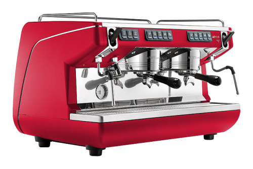 Кофемашина Nuova Simonelli Appia Life 2Gr V красная, высокие группы, экономайзер, автомат